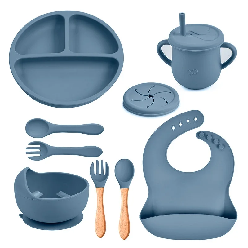 Baby Food Menu - Juego de alimentación de silicona para