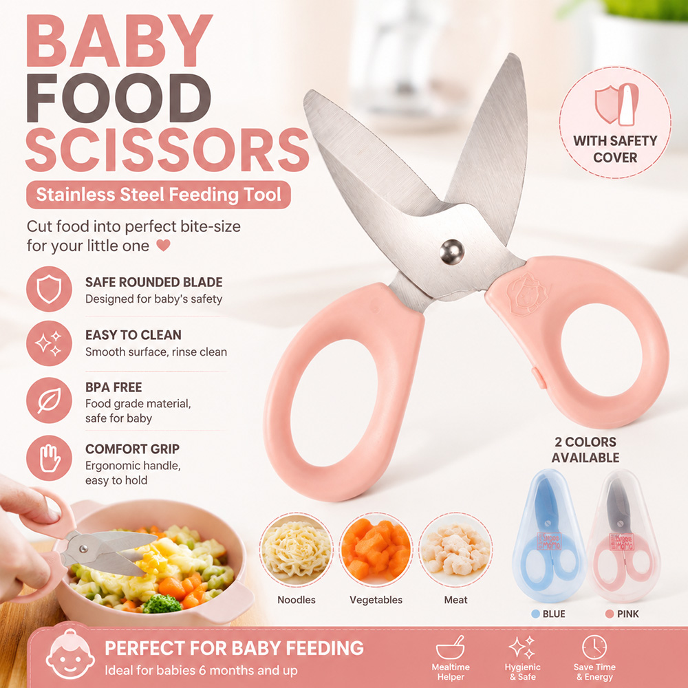 Baby Food Scissors - Tijeras para Alimentos de Bebé, Tijeras