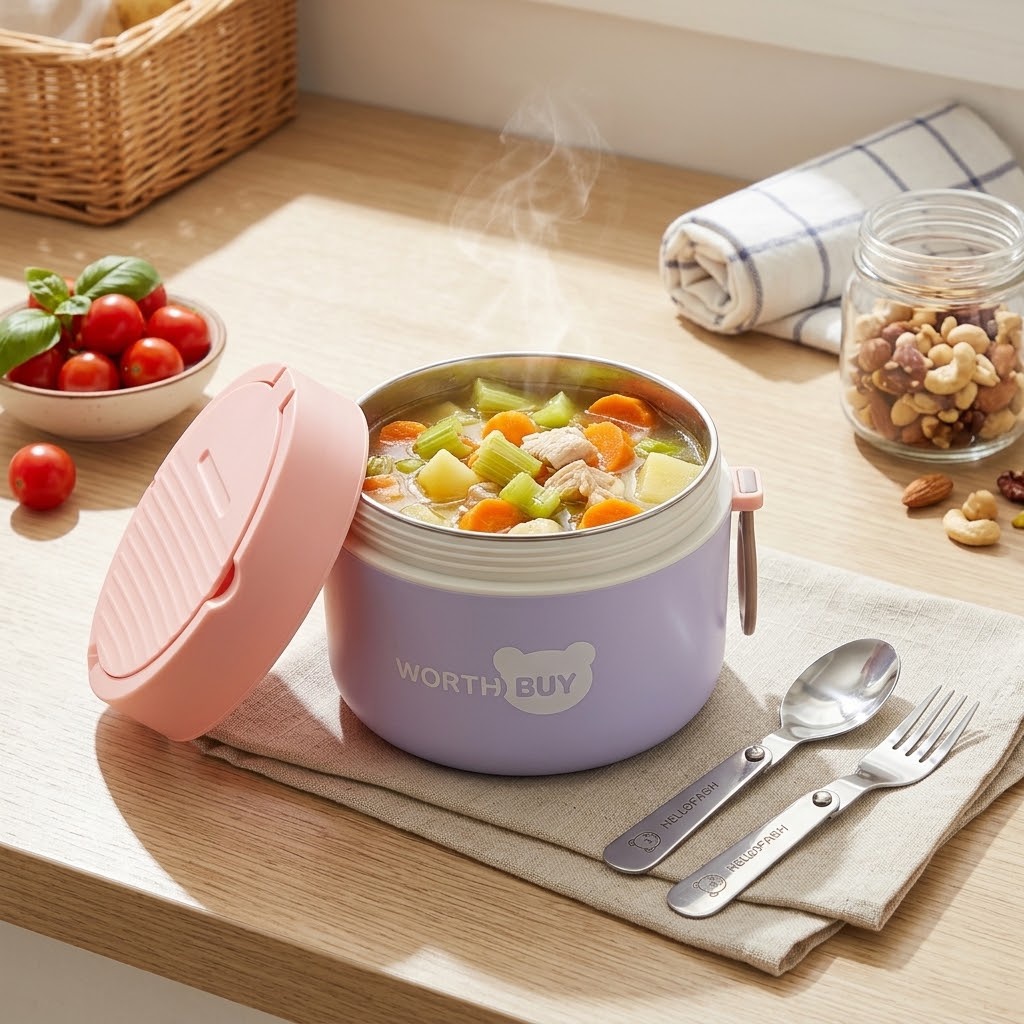 Baby Food Warmer - Lonchera Térmica de Acero Inoxidable 304,