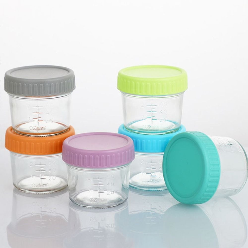 Juego de 6 Frascos de Vidrio p - Baby Food Jars With Lids reseña y precio
