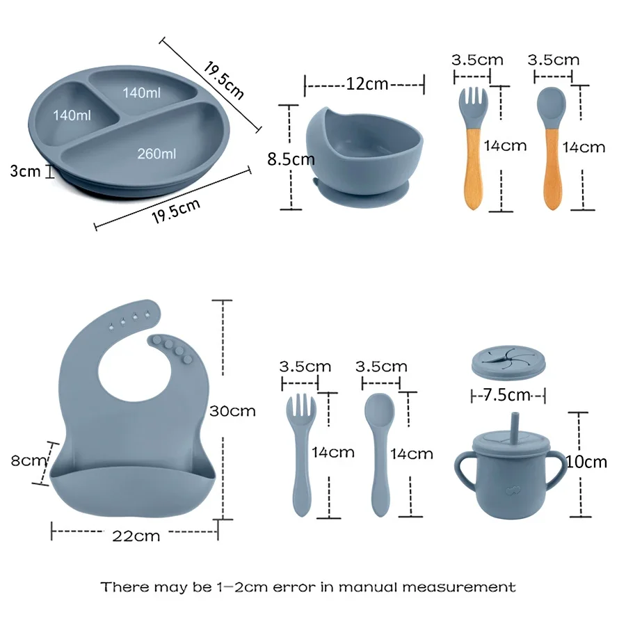 Juego de alimentación de silic - Baby Food Menu reseña y precio