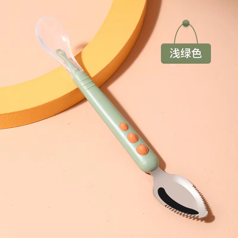 Cuchara de silicona de doble c - Baby Food Menu reseña y precio