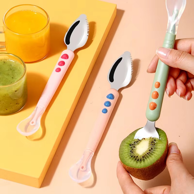 Cuchara de silicona de doble c - Baby Food Menu reseña y precio