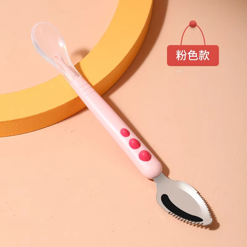 Cuchara de silicona de doble c - Baby Food Menu reseña y precio