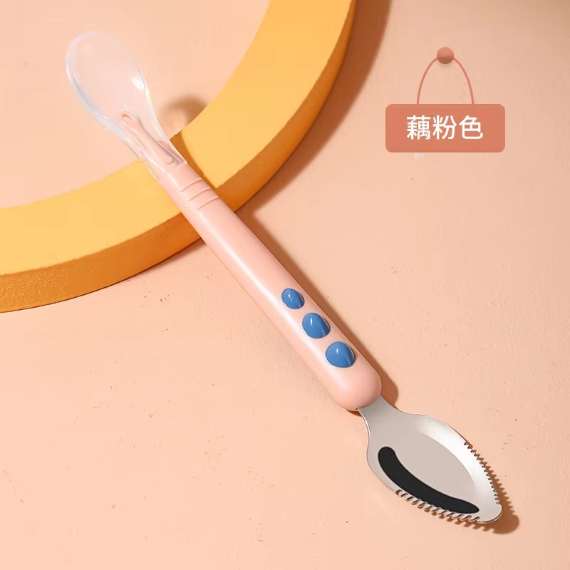 Cuchara de silicona de doble c - Baby Food Menu reseña y precio